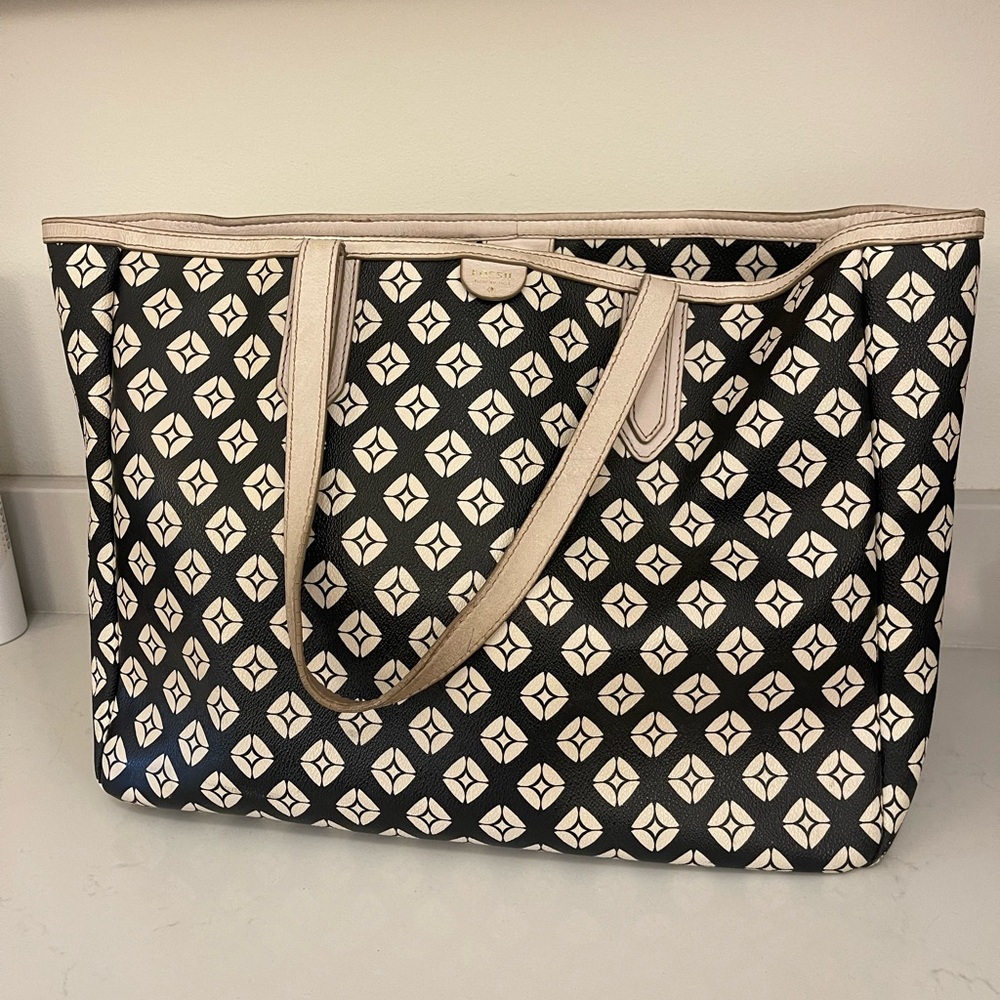 Fossil Sydney Geometric Tote Bag